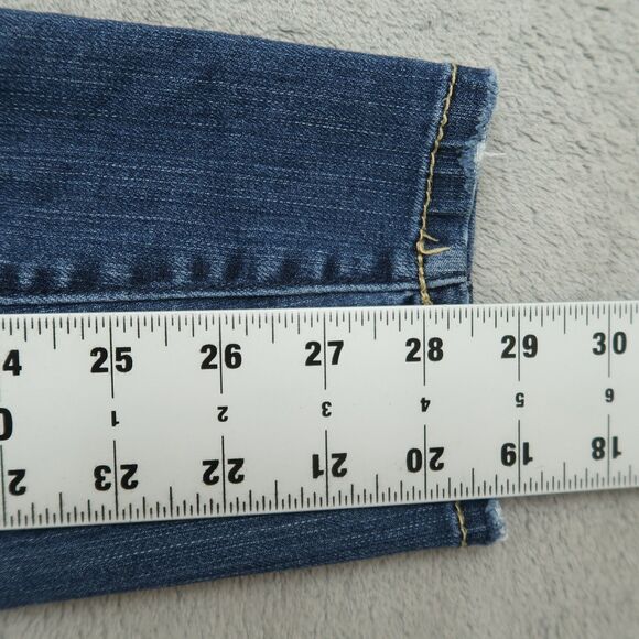 Torrid Jeans Women's Size 14R Blue Mid-Rise Jegging Denim 28.5"Inseam Distressed - Picture 4 of 16